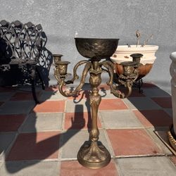 Bronze Candle Holder 