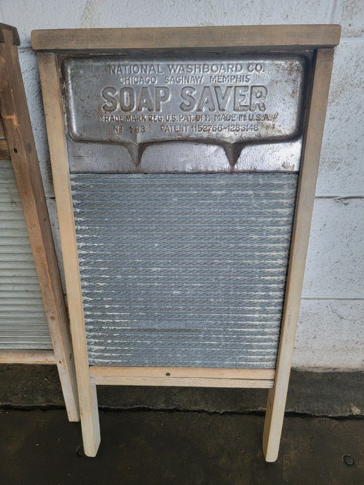 Two Antique Wash Boards