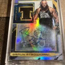 2020 topps fully loaded Braun strowman auto/relic card