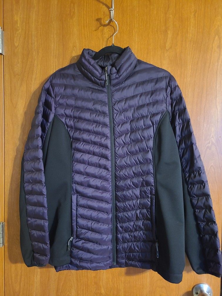 32 Degrees brand Dark Purple Puffy Jacket - Women's XL