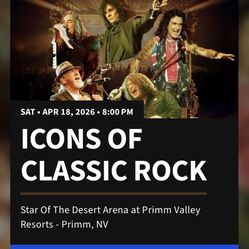 2 Concert Tickets- April 18th