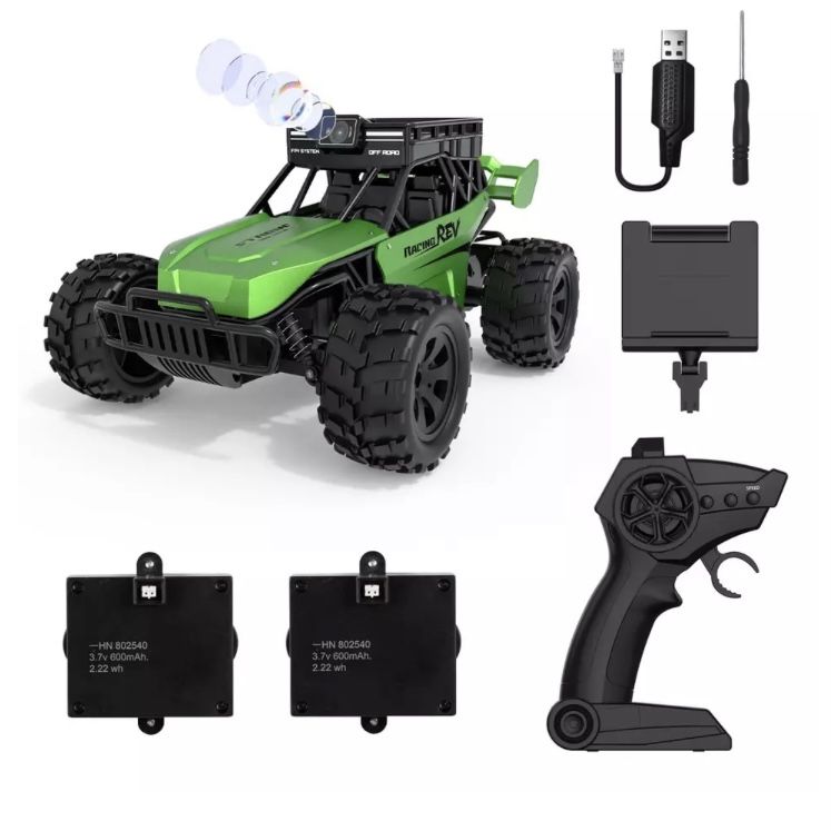 RC Car 1:18 Scale Off-Road Remote Control Truck with Camera Toy Xmas Gifts for K