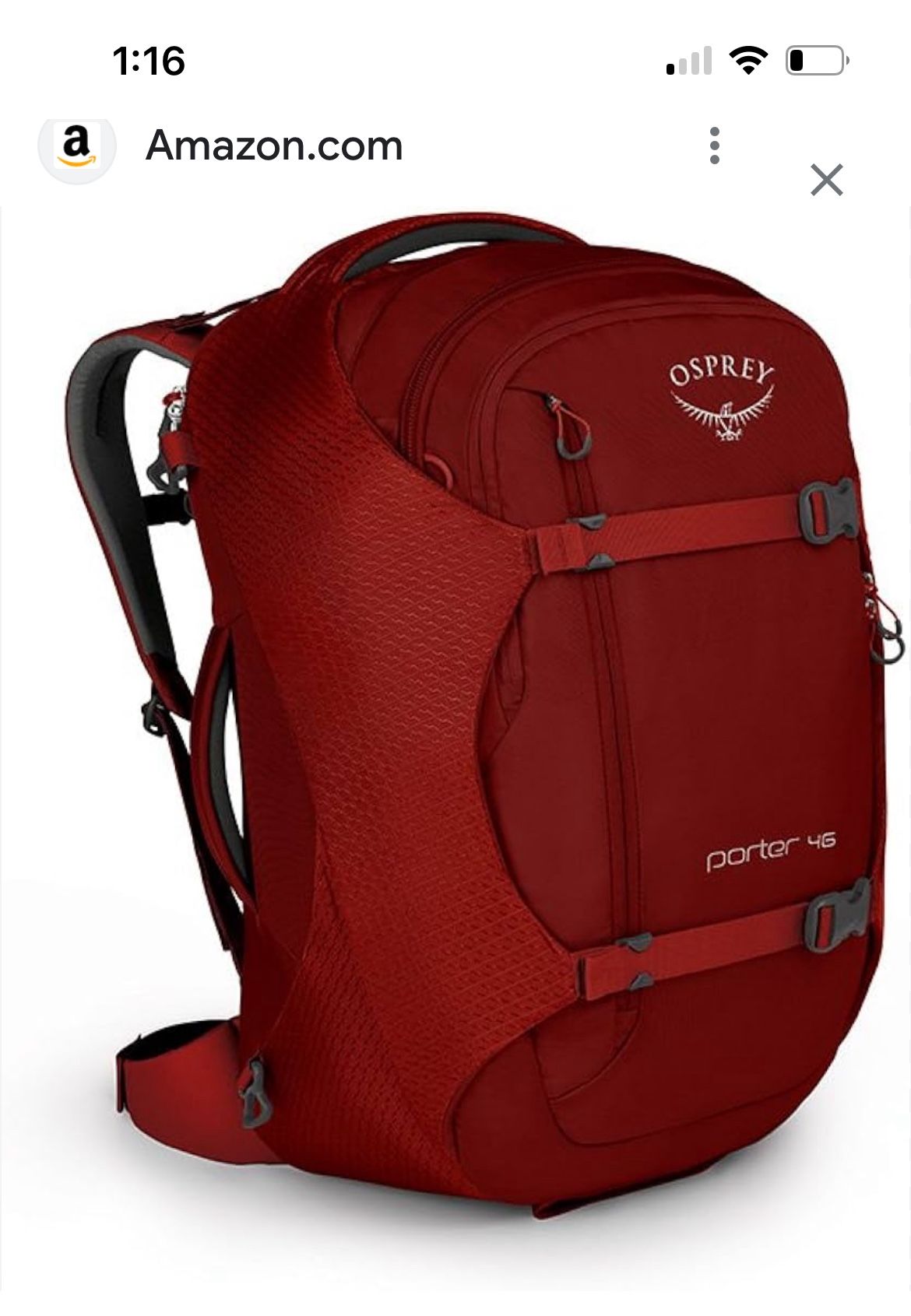 New Osprey Porter 46 Travel Backpack