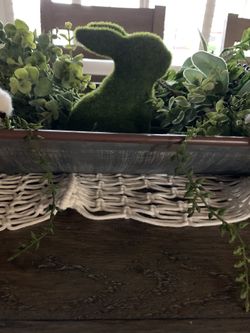 Spring bunny table decoration