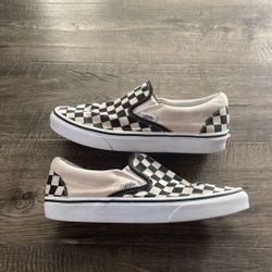 Vans Checkered Slip On Shoes 