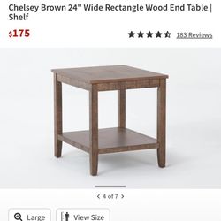 End Table with Shelf