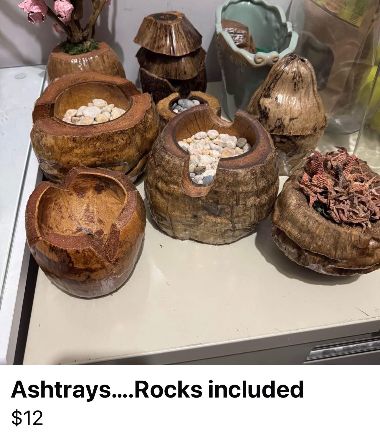 Ashtrays - Rocks included