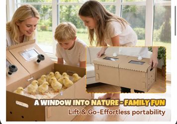 AsFrost Chick Brooder Box with Clear Windows - NEW