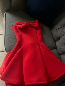 Red bow dress