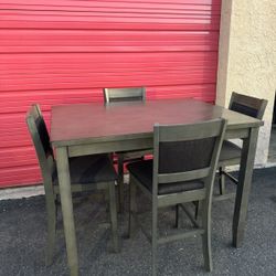 4 Chairs Table Set