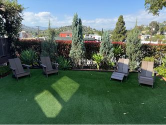 4 Emmet outdoor lounge chairs from Room & Board