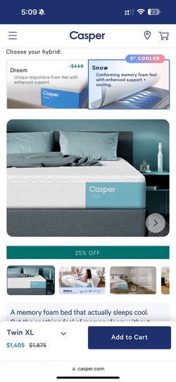 Casper Mattress Comfortable And Cooling