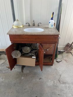 Free lights, fan, and sink