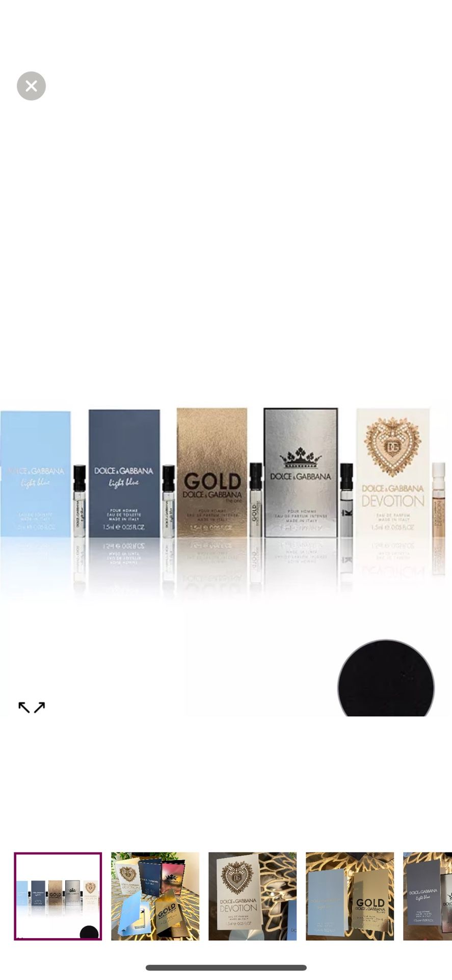 DOLCE&GABBANA Perfume Samples Bundle