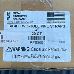 3 Inch Two Hole Pipe Straps