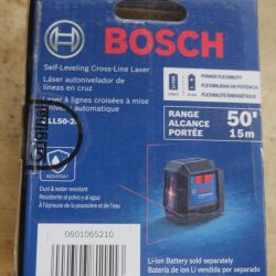 Bosch GLL50-20 50 ft. Cross Line Laser Level Self Leveling with VisiMax Tech NEW. 