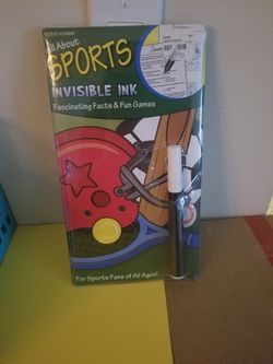 Brand new sealed sports invisible ink games and facts