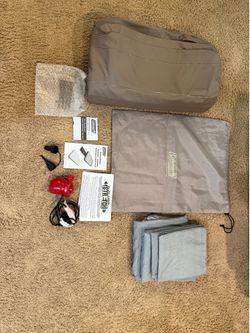 Coleman Twin Air Mattress - Pillow Stop + Sheets