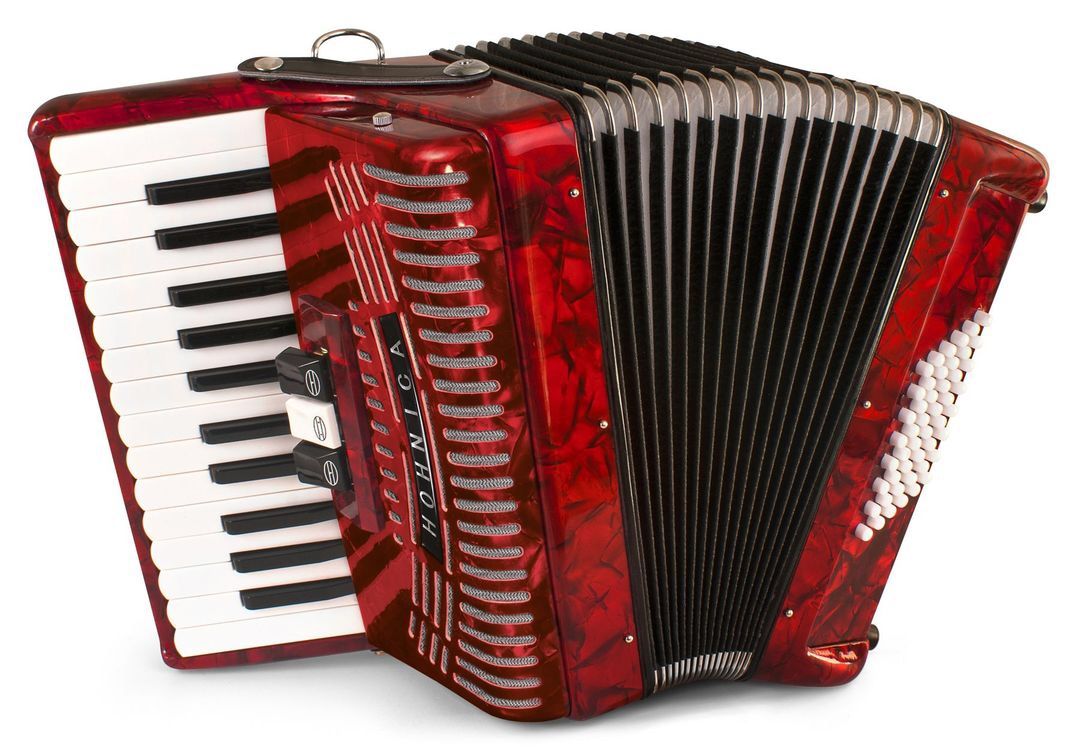 Hohner acordeon de teclas guitarras bajo violin microfono bass