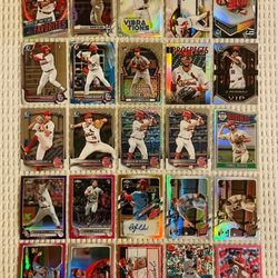 St. Louis Cardinals 45 Card Baseball Lot! Rookies, Prospects, Refractors, Autographs, Relics, Short Prints, Variations & More!