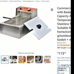 deep fryer with basket