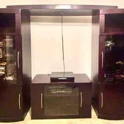 Dark entertainment Center.
