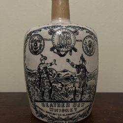 Antique Mitchell Bros THE GREYBEARD 1/4 Gallon Whiskey Jug Port Dundas Pottery Scotland