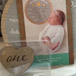 Baby Welcome Sign Along With Month Signs