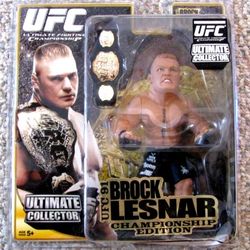 BROCK LESNAR Round 5 MMA Ultimate Collector Figure - UFC 91 CHAMPIONSHIP EDITION