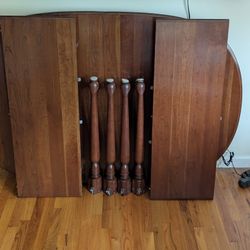 Ethan Allen Dining Room Table w/Pads 6 Chairs 