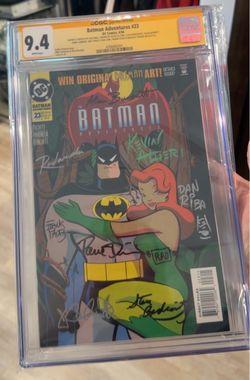 Batman signed graded comic
