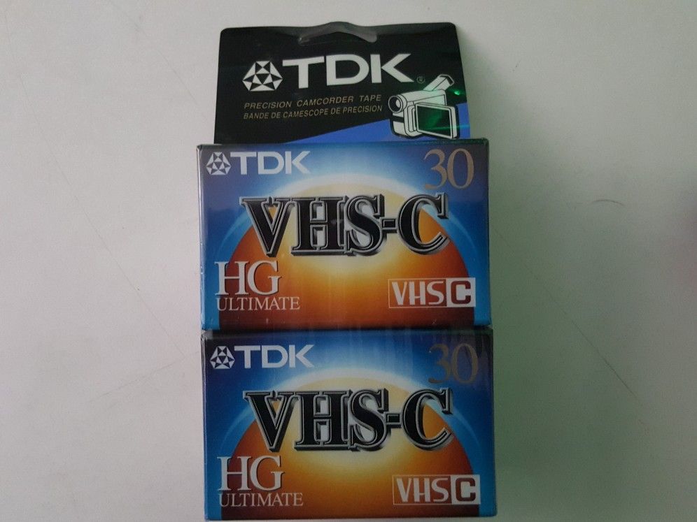 VHS-C tape. "4pack"