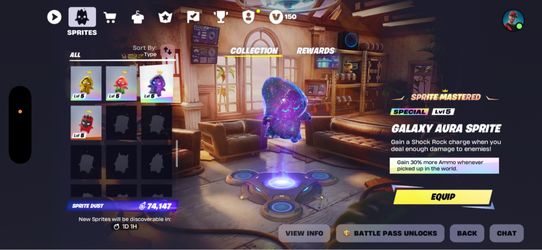 Fortnite Galaxy Aura Sprite