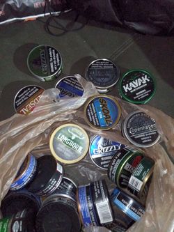 35  Cans of Dip. Mixed variety