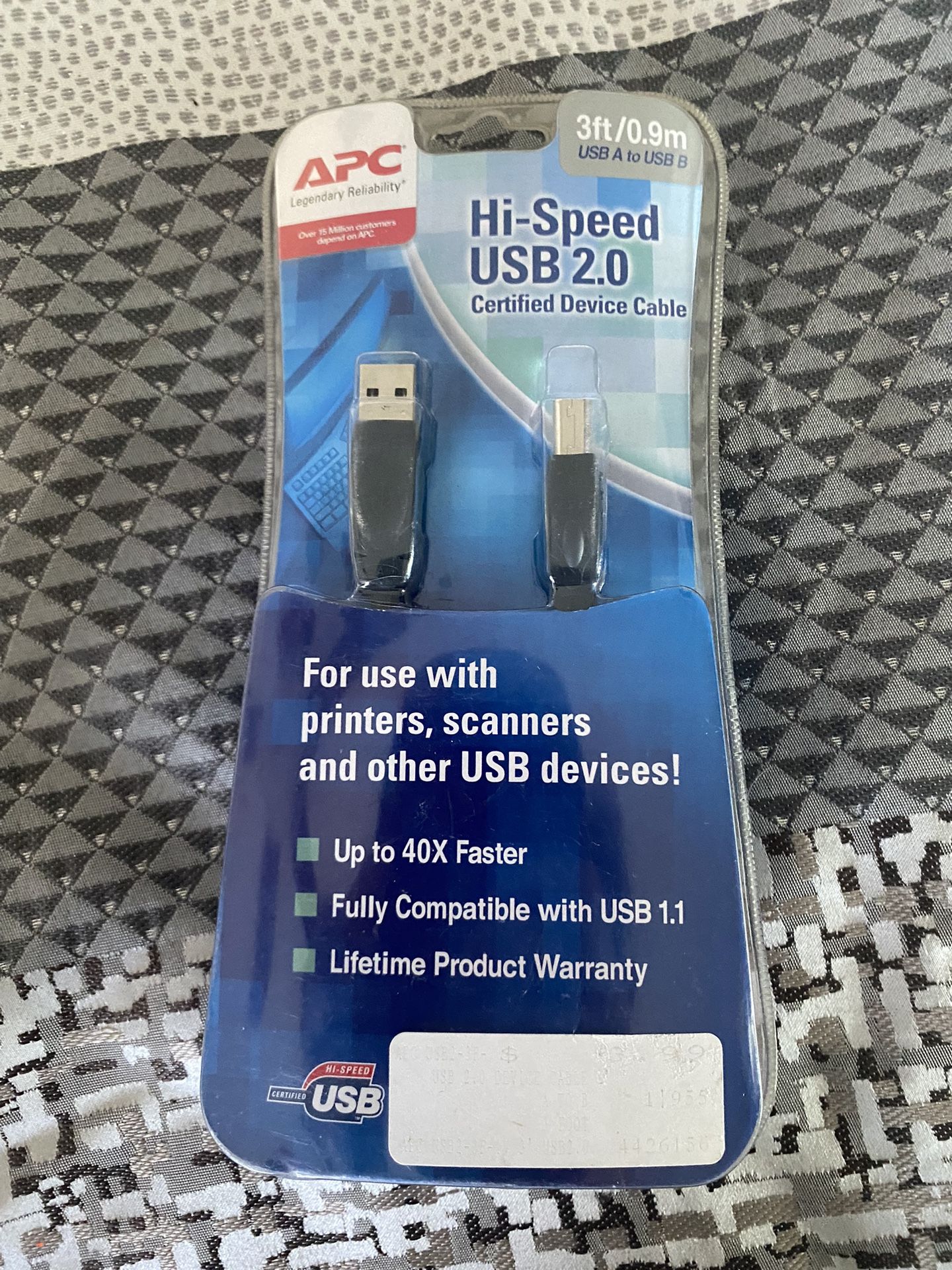 Hi Speed USB 2.0 Certified Devise Cable New