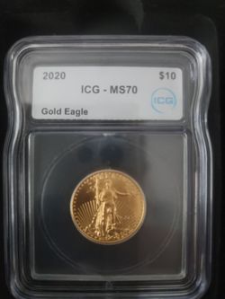 2020 $10 Gold Eagle ICG MS70