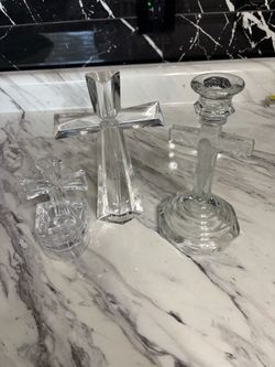 Vintage crystal candelabra