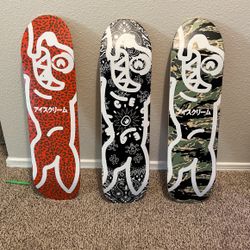 3 BBC Pharrell Skateboard Decks