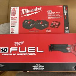 Milwaukee Battery And Saw Bundle