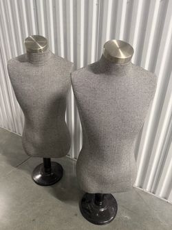Professional Retail Mannequin Torso Dress Forms – Set of 3 – Male & Female