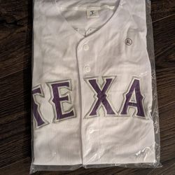 Texas Rangers Stephen F Austin SFA Jersey Size Large