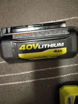 Ryobi 40v Lithium Battery 
