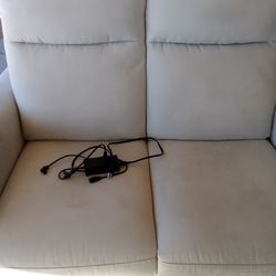 Loveseat Recliner - (White/Cream)