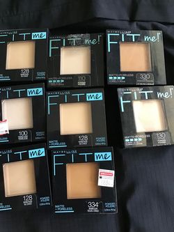 New Maybelline fit me powder foundations