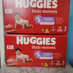 Huggies diapers Size #3  $24 Each