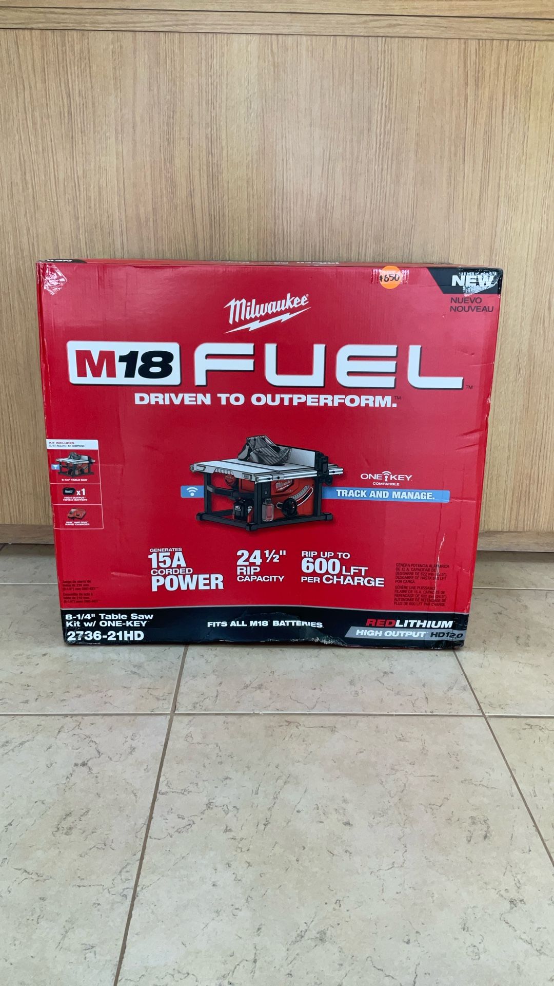 MILWAUKEE 2736-21HD M18 8-1/4” TABLE SAW KIT W/ ONE-KEY