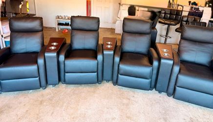 THEATER SEATING 4 and cup holder
