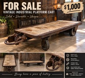 Vintage Industrial Cart