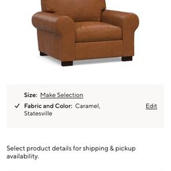 Pottery Barn Turner couch And Arm Chair
