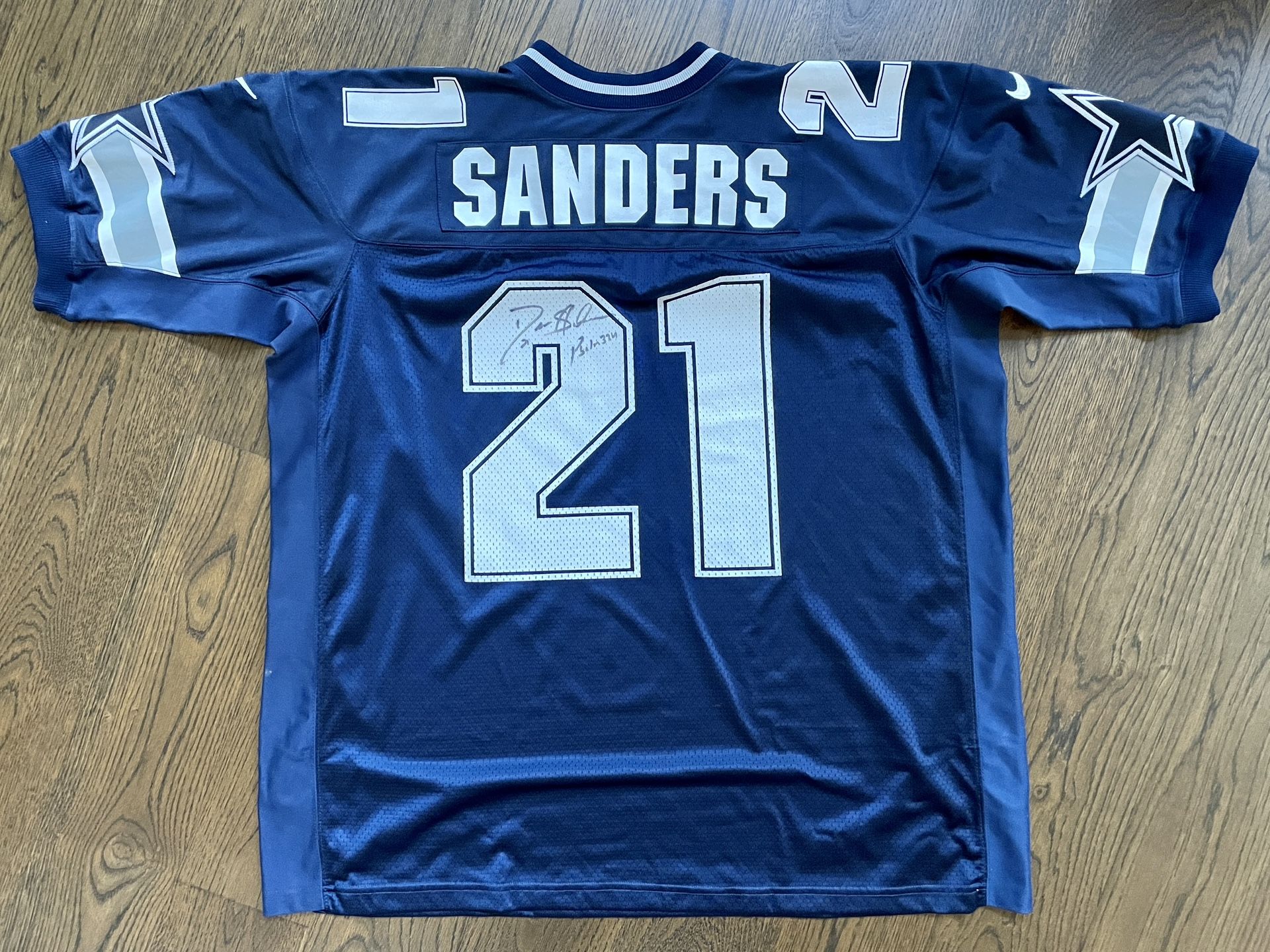 Deion Sanders Signed Pro Line Authentic Cowboys Jersey